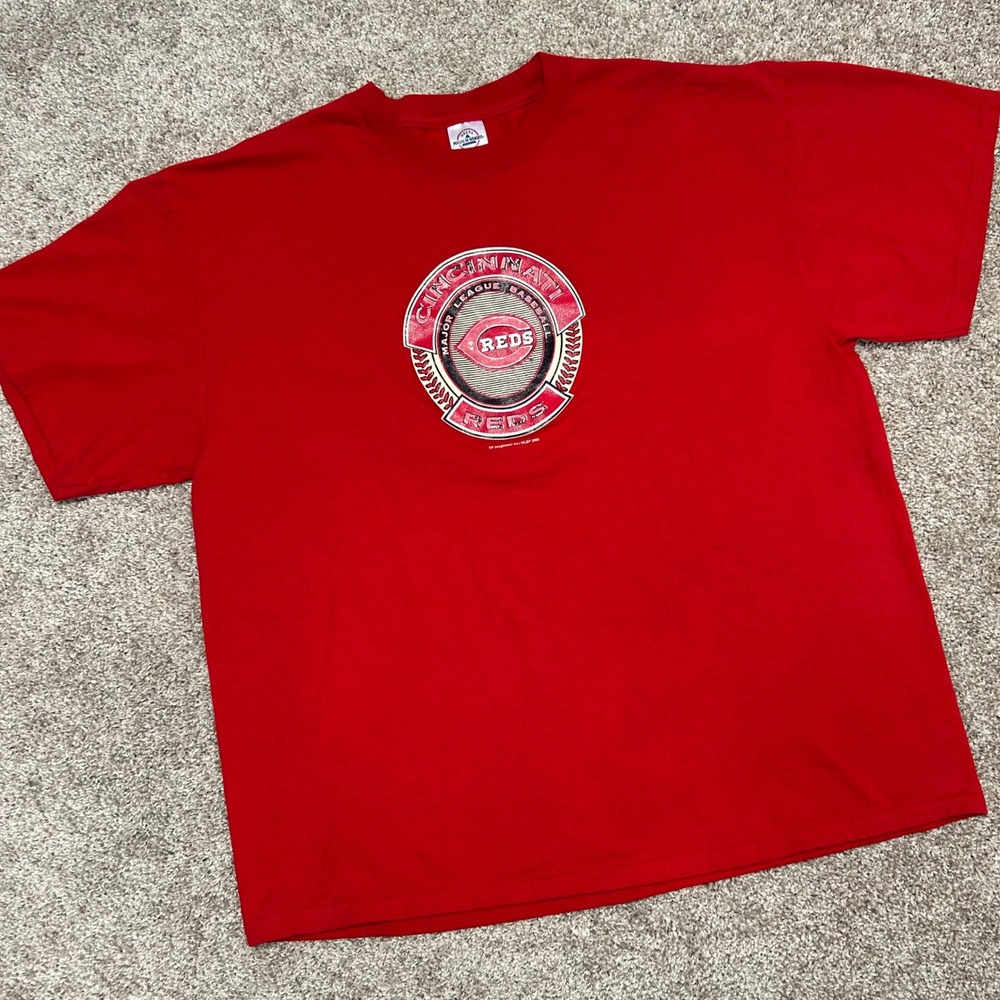Cincinnati Reds MLB Baseball Tshirt y2k 2003 Men Size XL Made In USA Delta